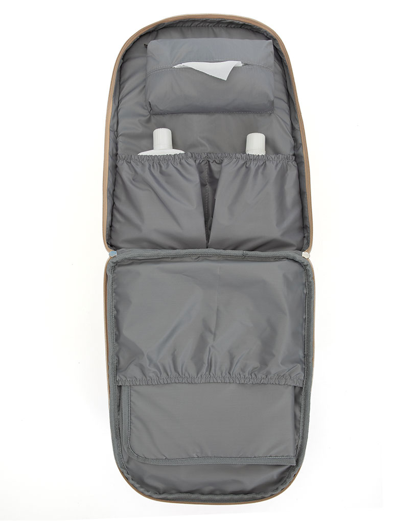 mochila-maternal-matilda-cambiador-lunchera-termica-faja-para-valija-viaje-arena-006