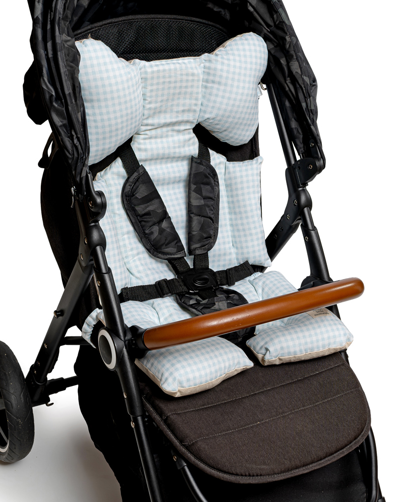 Reductor de Cochecito y Huevito Universal – Vichy mini Celeste